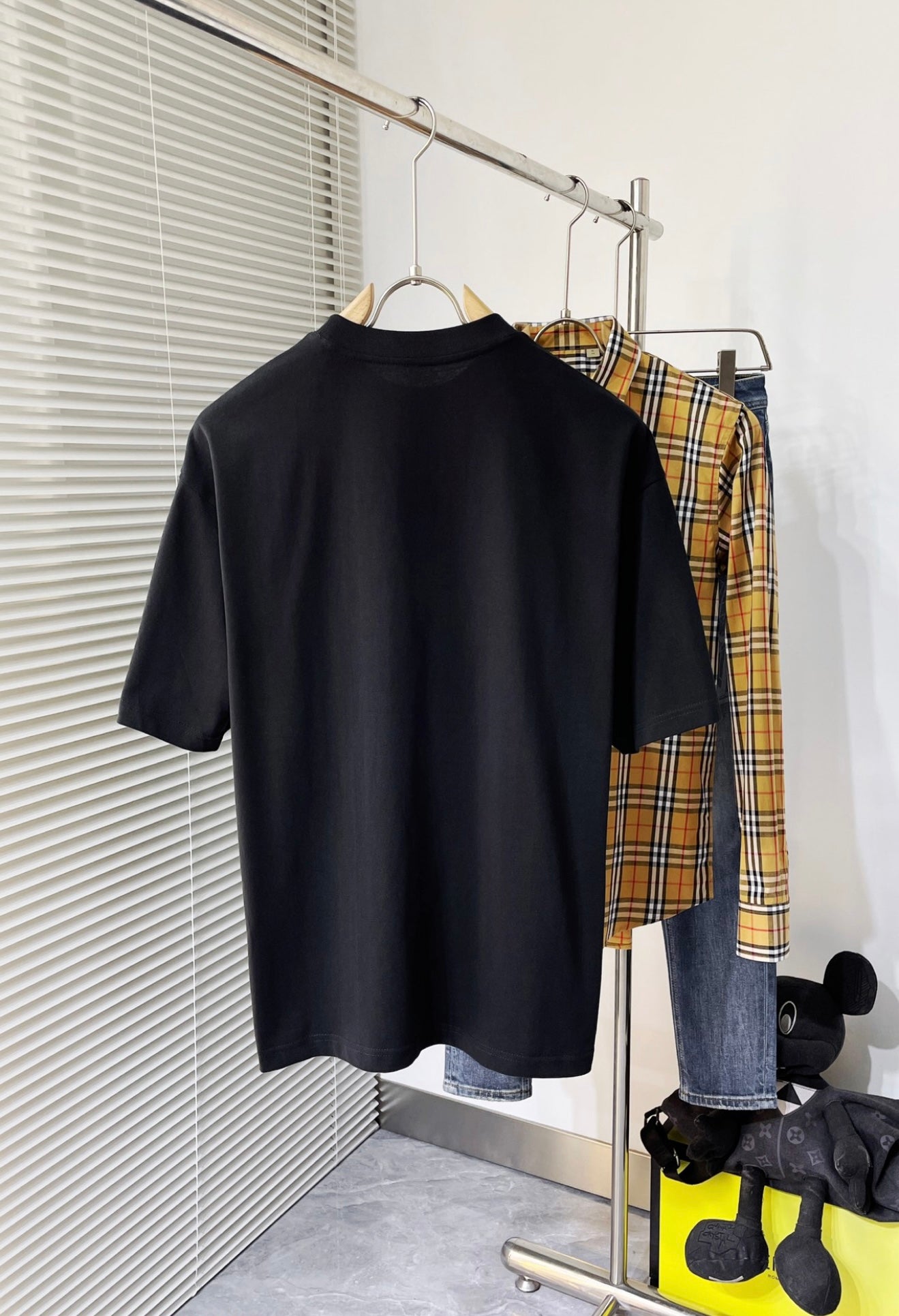 Balenciaga Distressed Logo T-Shirt – Black